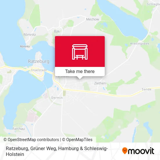 Ratzeburg, Grüner Weg map