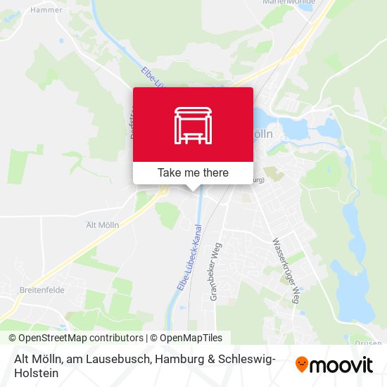 Alt Mölln, am Lausebusch map