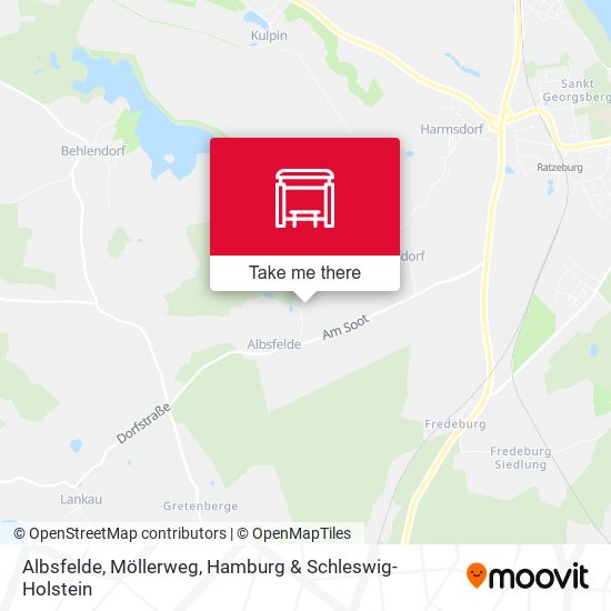 Albsfelde, Möllerweg map