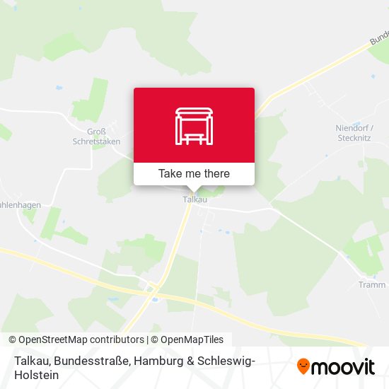 Talkau, Bundesstraße map
