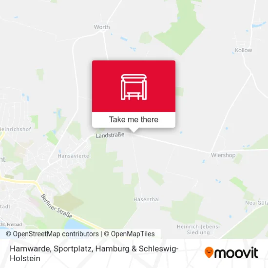 Карта Hamwarde, Sportplatz