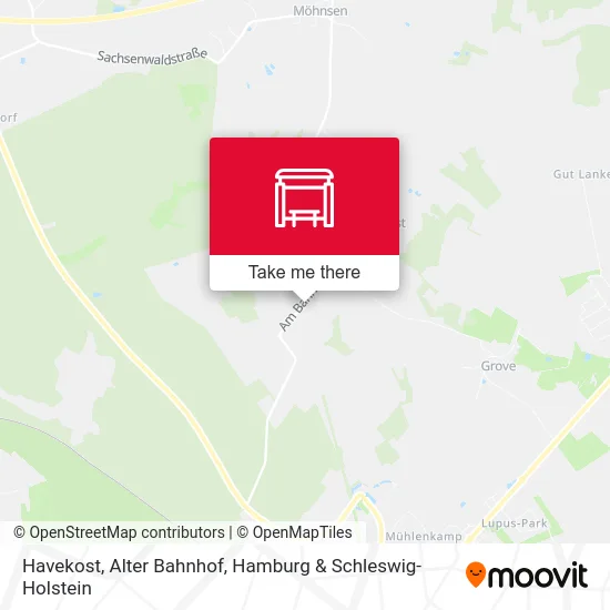 Карта Havekost, Alter Bahnhof