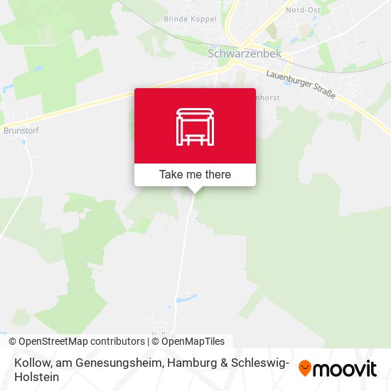 Kollow, am Genesungsheim map