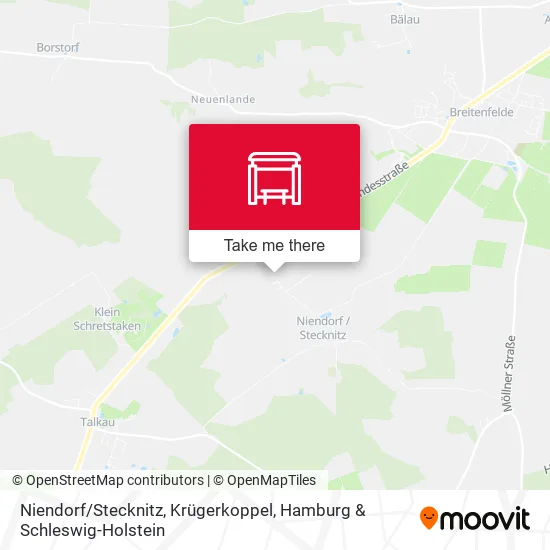 Карта Niendorf / Stecknitz, Krügerkoppel