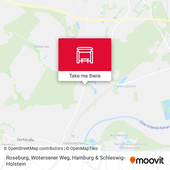 Roseburg, Wotersener Weg map