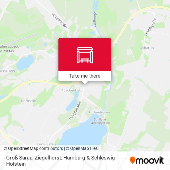 Groß Sarau, Ziegelhorst map