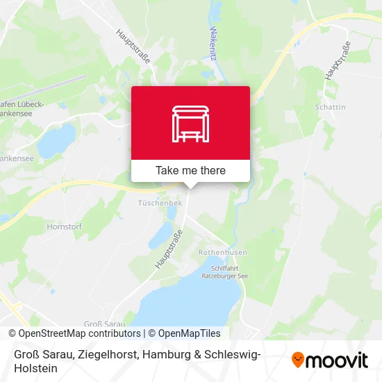 Карта Groß Sarau, Ziegelhorst