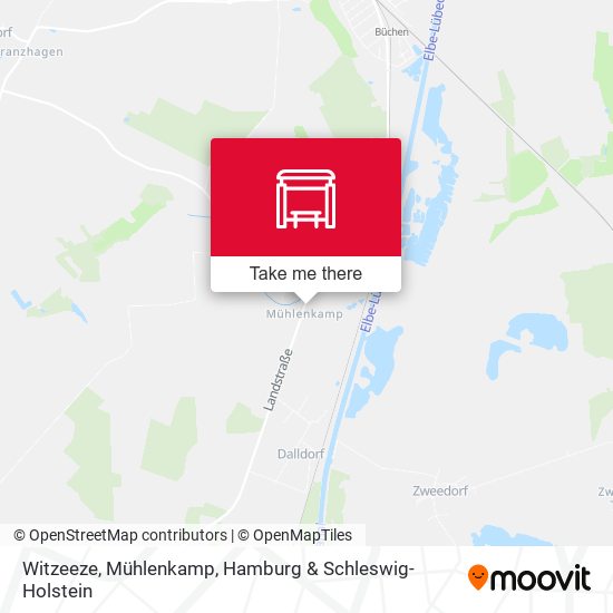 Witzeeze, Mühlenkamp map