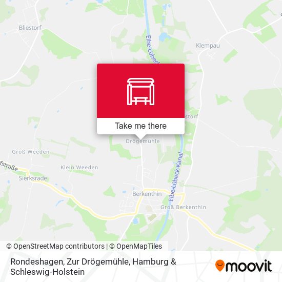 Rondeshagen, Zur Drögemühle map
