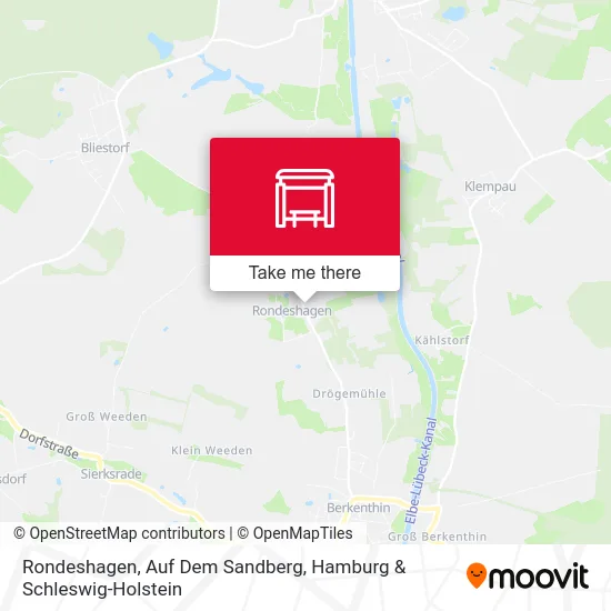 Карта Rondeshagen, Auf Dem Sandberg