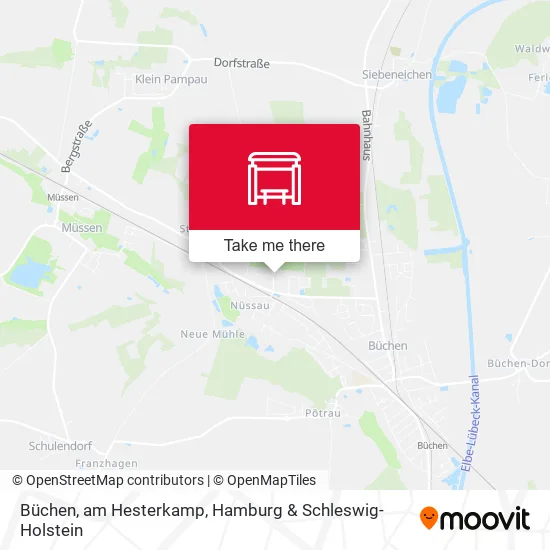 Карта Büchen, am Hesterkamp
