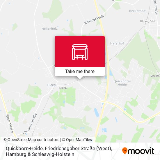 Quickborn-Heide, Friedrichsgaber Straße (West) map