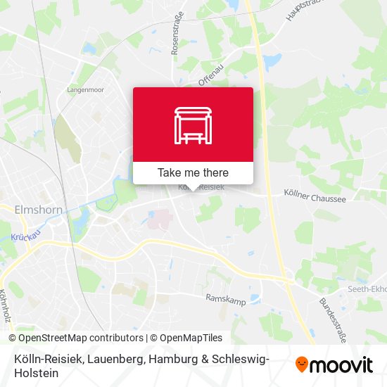 Kölln-Reisiek, Lauenberg map