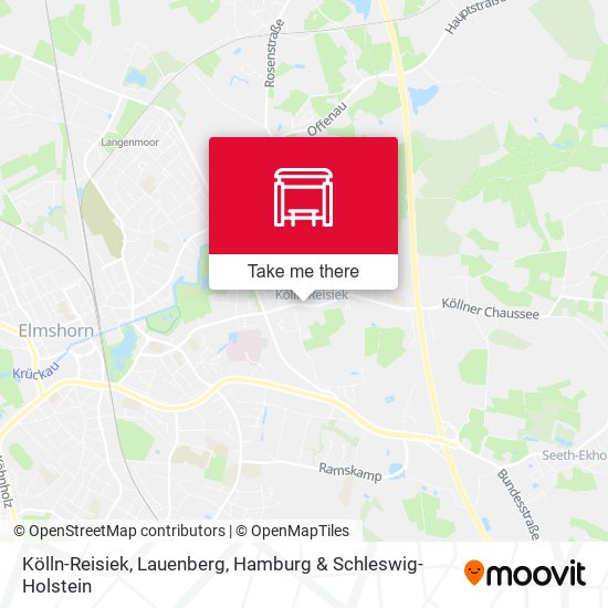 Kölln-Reisiek, Lauenberg map