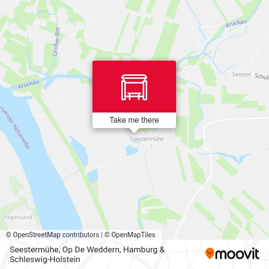 Карта Seestermühe, Op De Weddern