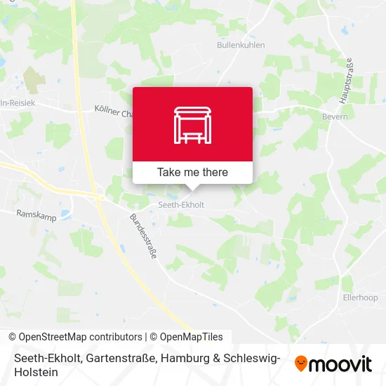 Карта Seeth-Ekholt, Gartenstraße