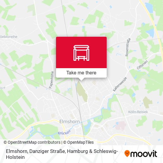 Elmshorn, Danziger Straße map