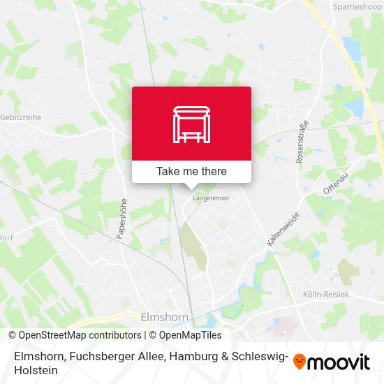 Elmshorn, Fuchsberger Allee map