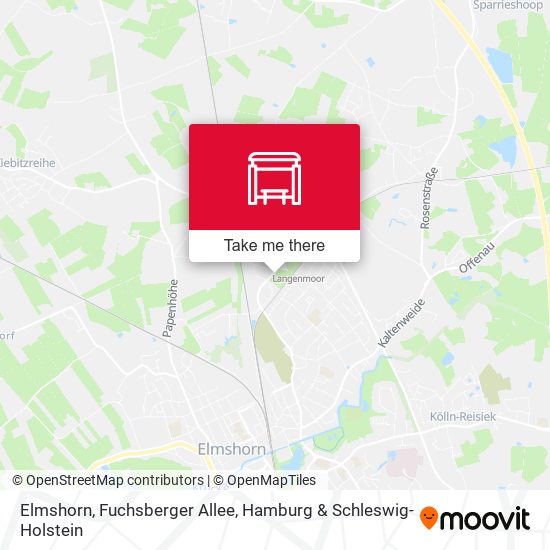 Elmshorn, Fuchsberger Allee map
