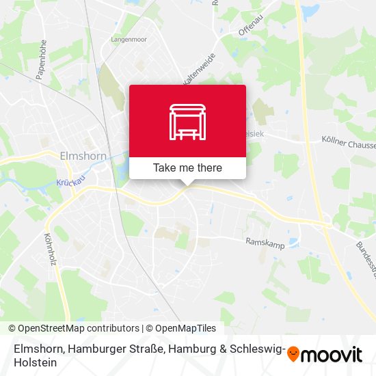 Elmshorn, Hamburger Straße map