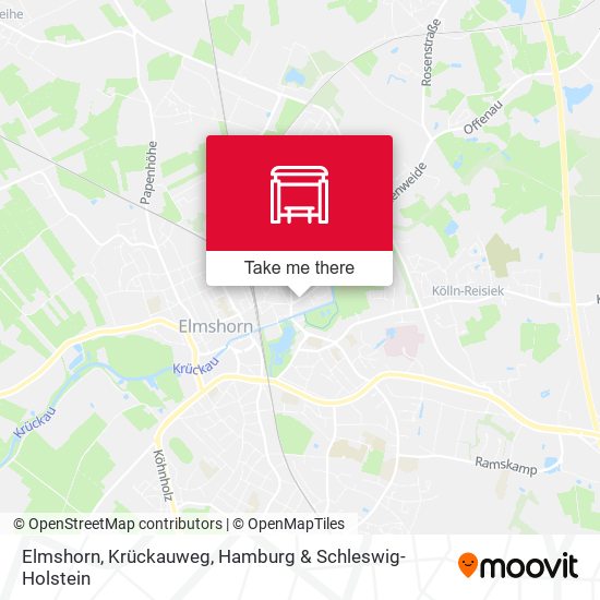 Elmshorn, Krückauweg map