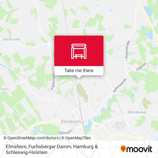 Elmshorn, Fuchsberger Damm map