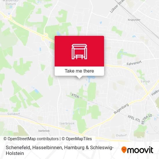 Карта Schenefeld, Hasselbinnen