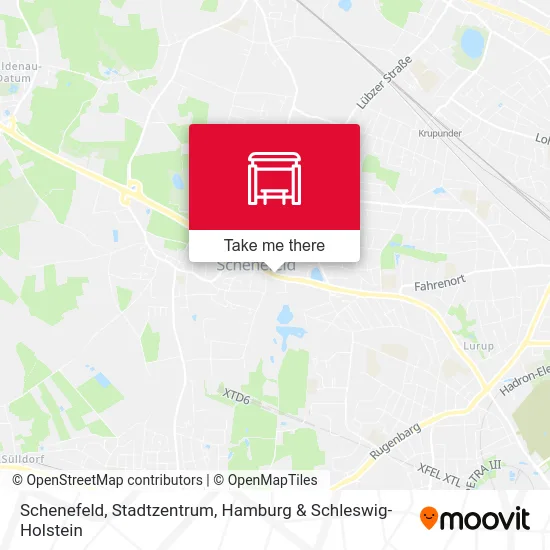 Карта Schenefeld, Stadtzentrum