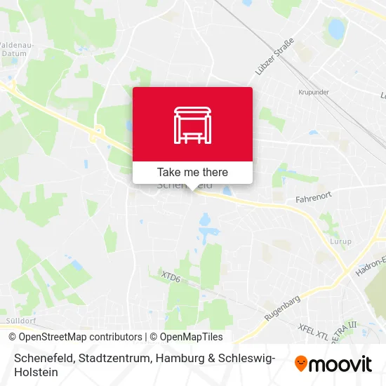 Карта Schenefeld, Stadtzentrum