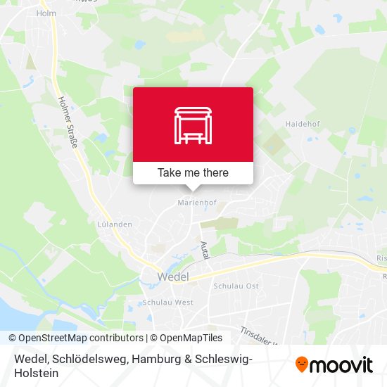 Wedel, Schlödelsweg map