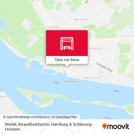 Карта Wedel, Strandbaddamm