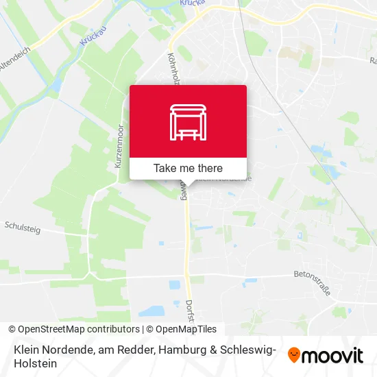 Карта Klein Nordende, am Redder