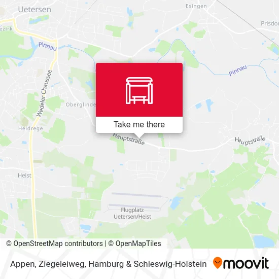 Appen, Ziegeleiweg map