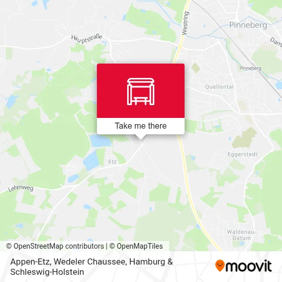 Appen-Etz, Wedeler Chaussee map
