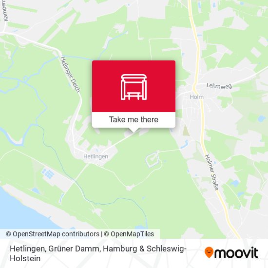 Hetlingen, Grüner Damm map