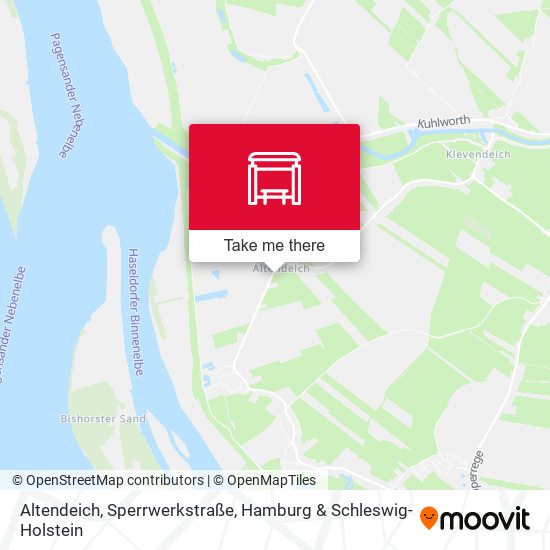 Altendeich, Sperrwerkstraße map