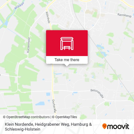 Klein Nordende, Heidgrabener Weg map