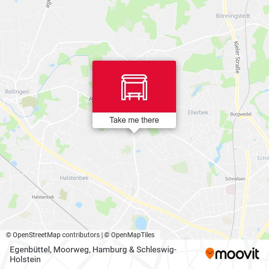 Egenbüttel, Moorweg map