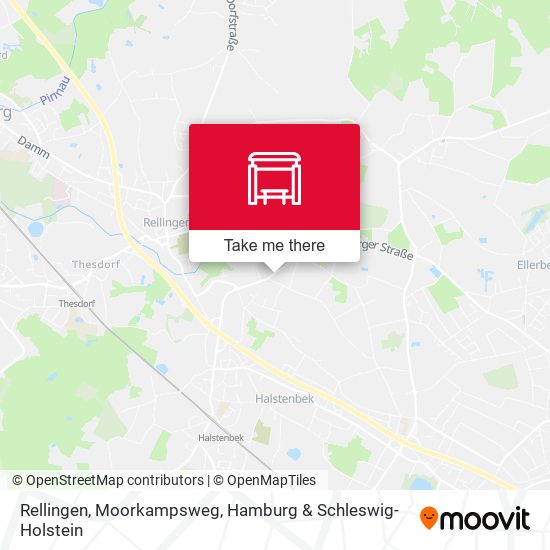 Rellingen, Moorkampsweg map