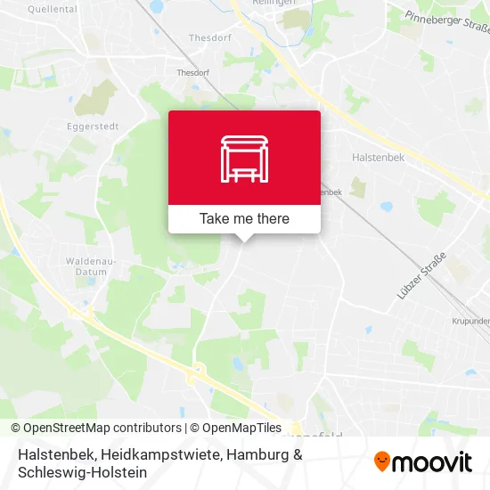 Карта Halstenbek, Heidkampstwiete