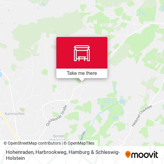 Hohenraden, Harbrookweg map