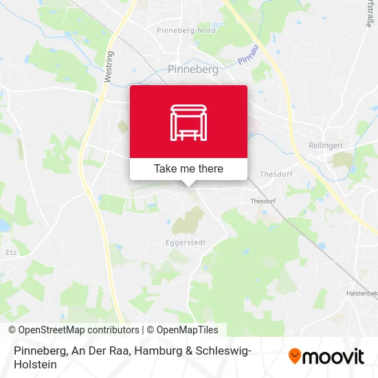 Карта Pinneberg, An Der Raa