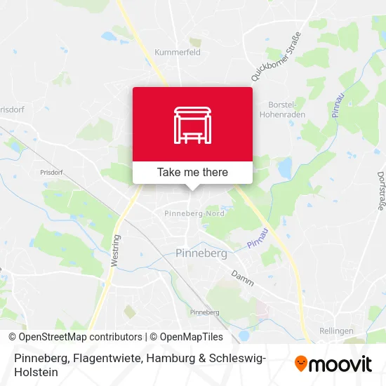 Карта Pinneberg, Flagentwiete