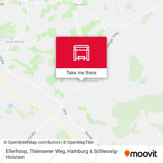 Ellerhoop, Thiensener Weg map