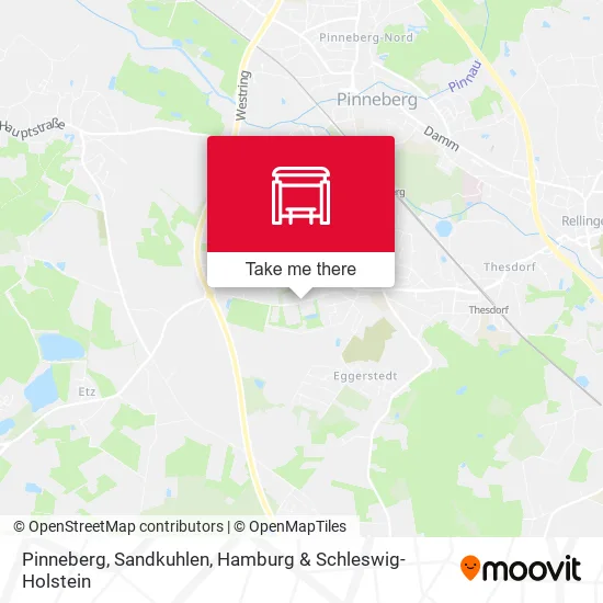 Карта Pinneberg, Sandkuhlen