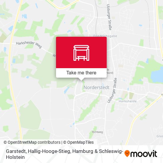 Garstedt, Hallig-Hooge-Stieg map