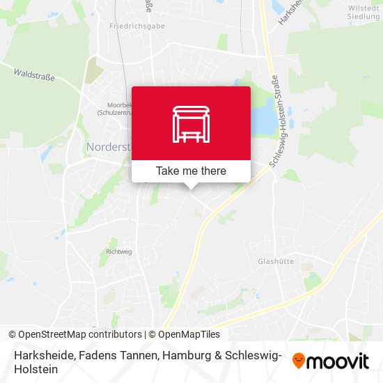 Harksheide, Fadens Tannen map