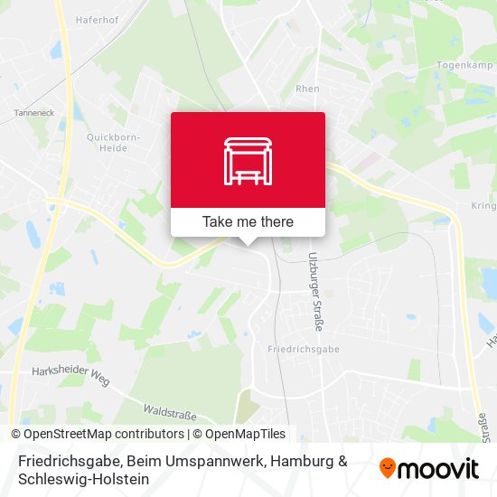 Friedrichsgabe, Beim Umspannwerk map