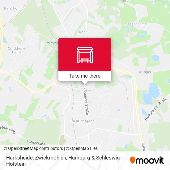 Harksheide, Zwickmöhlen map