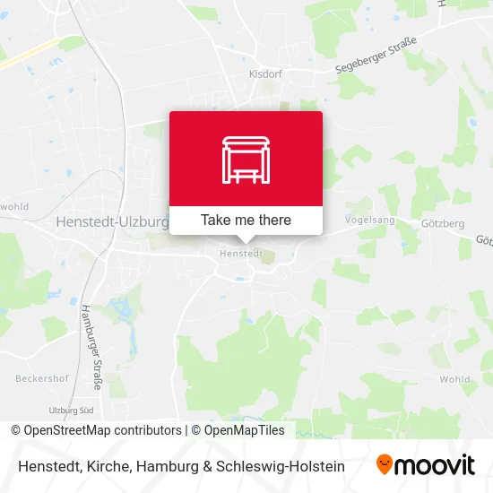 Карта Henstedt, Kirche
